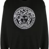Versace A1008 BLACK Sweat à Broderies Medusa Homme