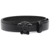 Versace K41NV NERO + NERO + ORO VERSACE Ceinture En Cuir Palazzo Medusa Homme