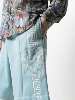 Versace 1V190 LIGHT BLUE Short De Jogging à Motif Medusa Homme 9 Versace 1V190 LIGHT BLUE Short De Jogging à Motif Medusa Homme -Pas Cher Versace Boutique 16451511 31814623 600