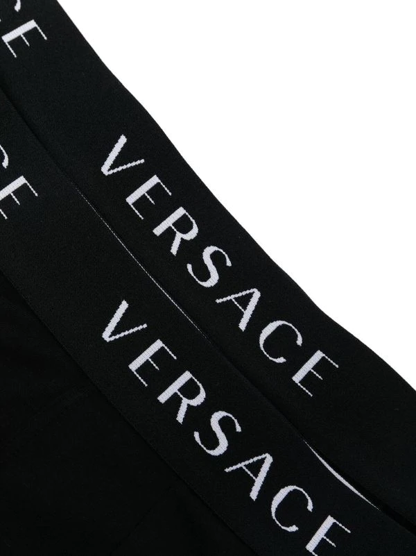 Versace A1A8 Black-black Lot De Deux Boxers à Bande Logo Homme 4 Versace A1A8 Black-black Lot De Deux Boxers à Bande Logo Homme – Image 4