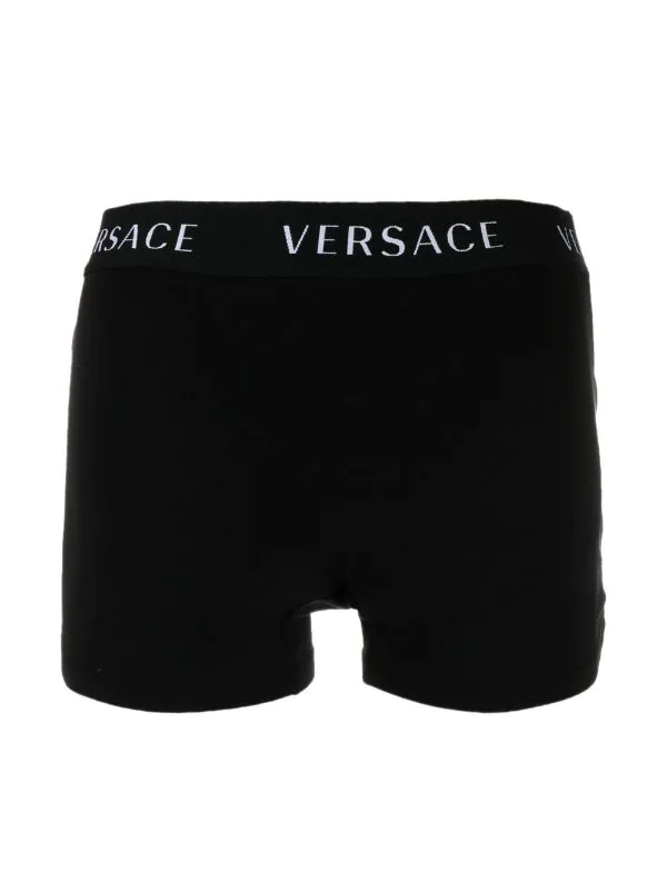 Versace A1A8 Black-black Lot De Deux Boxers à Bande Logo Homme 3 Versace A1A8 Black-black Lot De Deux Boxers à Bande Logo Homme – Image 3