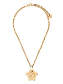 Versace KCVO CRYSTAL + ORO VERSACE Collier à Pendentif Medusa Homme -Pas Cher Versace Boutique 16526264 32097083 600