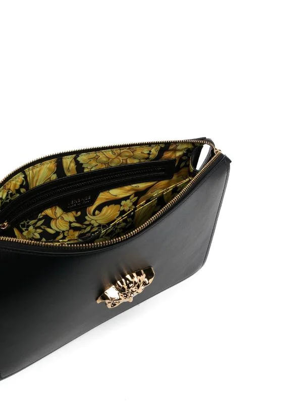 Versace Pochette à Plaque Medusa 1B00V NERO/ORO 5 Versace Pochette à Plaque Medusa 1B00V NERO/ORO – Image 5