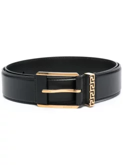 Versace 1B00V NERO - ORO VERSACE Ceinture à Boucle Greca Homme