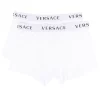 Versace Lots De Deux Boxers à Ceinture à Logo Homme