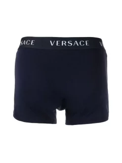 Versace Lot De Deux Boxers à Taille à Logo A98F BLU NAVY/ BLU NAVY -Pas Cher Versace Boutique 16557734 32328484 600