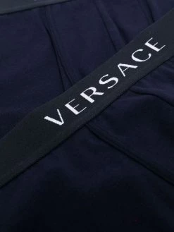 Versace Lot De Deux Boxers à Taille à Logo A98F BLU NAVY/ BLU NAVY -Pas Cher Versace Boutique 16557734 32328486 600