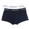 Versace Boxer à Ceinture à Logo A40I WHITE/ BLU