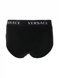 Versace A3278 NERO/ GRIGIO/ BIANCO Lot De Trois Boxers à Taille à Logo Homme -Pas Cher Versace Boutique 16563622 32446831 600