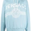 Versace 1V190 LIGHT BLUE Hoodie Medusa à Logo Homme