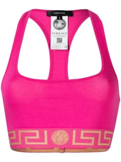 Versace Brassière De Sport Greek Key 1P580 FUCHSIA