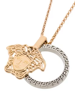 ( Access Edit ) Versace 4J080 ORO/PALLADIO Collier à Pendentif Medusa Homme -Pas Cher Versace Boutique 16617270 35231022 600