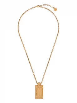 ( Access Edit ) Versace 3J000 GOLD Collier à Pendentif Logo Homme