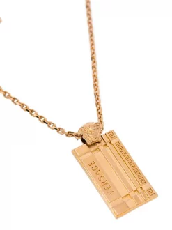 ( Access Edit ) Versace 3J000 GOLD Collier à Pendentif Logo Homme -Pas Cher Versace Boutique 16617290 34269039 600