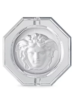 Versace Cendrier Medusa à Ornements En Cristal TRANSPARENT