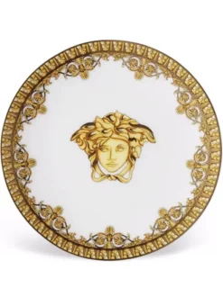 Versace GOLD Assiette Baroque Bianco (10 Cm) Femme