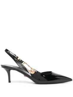 Versace BLACK Escarpins à Bride Arrière Femme