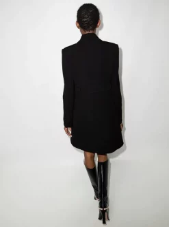 Versace Manteau Croisé En Laine 1B000 NERO -Pas Cher Versace Boutique 16687099 36600340 600