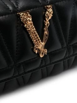 ( Access Edit ) Versace Sac à Bandoulière Virtus DNMOV BLACK+MULTICOLOR-VERSACE GOLD -Pas Cher Versace Boutique 16693804 32761616 600