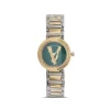 Versace SS YELLOW GOLD TONE Montre T3-Mini Virtus 28 Mm Femme