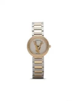 Versace SS YELLOW GOLD TONE Montre T3-Mini Virtus 28 Mm Femme