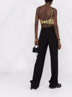 ( Positively Conscious ) Versace Haut De Bikini à Imprimé Baroque A7900 F.DONERO.STAMPA.ORO -Pas Cher Versace Boutique 16735038 33067698 600