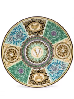 Versace Assiette Barocco Mosaic En Porcelaine Femme