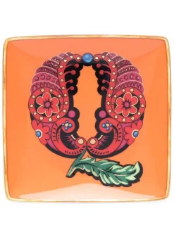 Versace Assiette Décorative Q En Porcelaine HOLIDAY ALPHABET Q