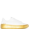 Versace 2W110 BIANCO+ORO Baskets Greca Femme