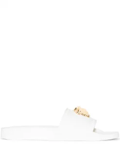 Versace Claquettes à Plaque Medusa Head Femme