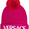 Versace Bonnet à Logo Imprimé Femme