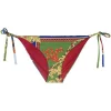 Versace 5U020 BLUETTE + MULTICOLOR Bas De Bikini à Imprimé Medusa Renaissance Femme