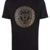 Versace 1B000 BLACK T-shirt Medusa à Ornements De Cristal Homme