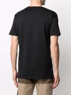 Versace 1B000 BLACK T-shirt à Logo Brodé Homme -Pas Cher Versace Boutique 16805939 33331509 600