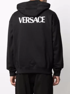 Versace Hoodie Medusa Ample à Logo Imprimé Homme -Pas Cher Versace Boutique 16805944 33576328 600