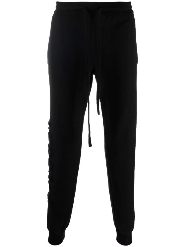 Versace A1008 BLACK Pantalon De Jogging à Logo Homme 1 Versace A1008 BLACK Pantalon De Jogging à Logo Homme