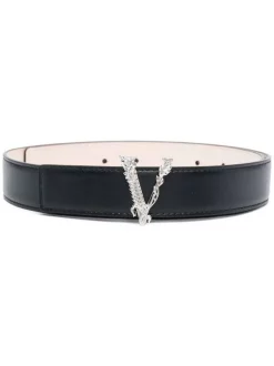 Versace Ceinture Virtus En Cuir Femme