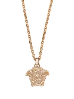 Versace Collier Medusa à Ornements En Cristal 4J090 GOLD CRYSTAL
