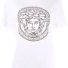 Versace T-shirt Medusa Head à Manches Courtes Femme