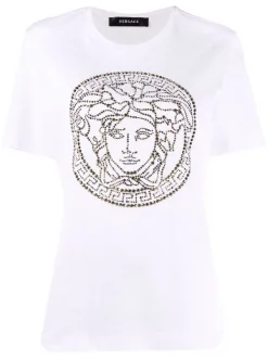 Versace T-shirt Medusa Head à Manches Courtes Femme