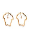 Versace 3J000 Versace Gold Boucles D'oreilles Medusa Curve Femme