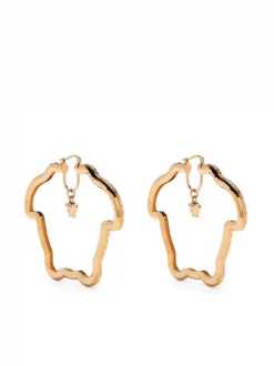 Versace 3J000 Versace Gold Boucles D'oreilles Medusa Curve Femme