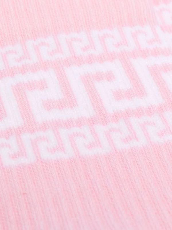 Versace Chaussettes Greca Nervurées Femme 2 Versace Chaussettes Greca Nervurées Femme – Image 2