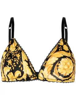 ( Positively Conscious ) Versace Soutien-gorge Triangle à Imprimé Baroque Femme