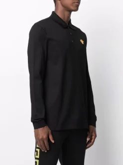 Versace 2B130 BLACK GOLD Polo Medusa à Manches Longues Homme -Pas Cher Versace Boutique 16806581 33374581 600