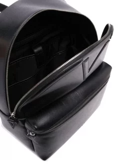 Versace Sac à Dos à Détail De Logo 1B00E BLACK+RUTHENIUM -Pas Cher Versace Boutique 16806665 33866928 600