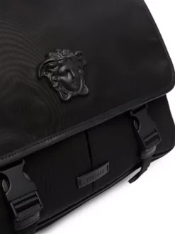 ( Nouvelle Collection ) Versace Sac à Bandoulière La Medusa D41NP BLACK/BLACKPALLADIUM -Pas Cher Versace Boutique 16806666 33369945 600