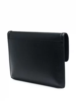 Versace 1B00E BLACK Pochette à Plaque Logo Homme -Pas Cher Versace Boutique 16806674 33581886 600