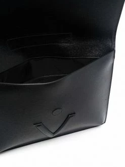 Versace 1B00E BLACK Pochette à Plaque Logo Homme -Pas Cher Versace Boutique 16806674 33585060 600