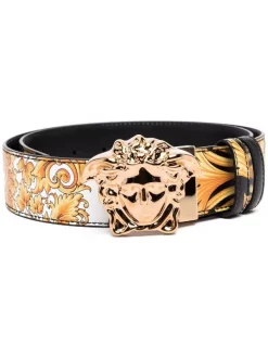 Versace Ceinture à Boucle Medusa 5B00V BLACK GOLD